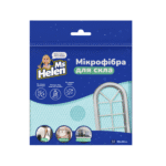 Серветка з мікрофібри MsHelen 30×30 см - для скла, дзеркал, хрому, без розводів