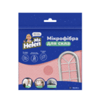 Серветка з мікрофібри MsHelen 30×30 см - для скла, дзеркал, хрому, без розводів