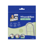 Серветка з мікрофібри MsHelen 30×30 см - для скла, дзеркал, хрому, без розводів